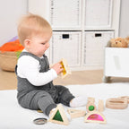 Rainbow Blocks -  Building blocks - Wooden Toy - Sensory